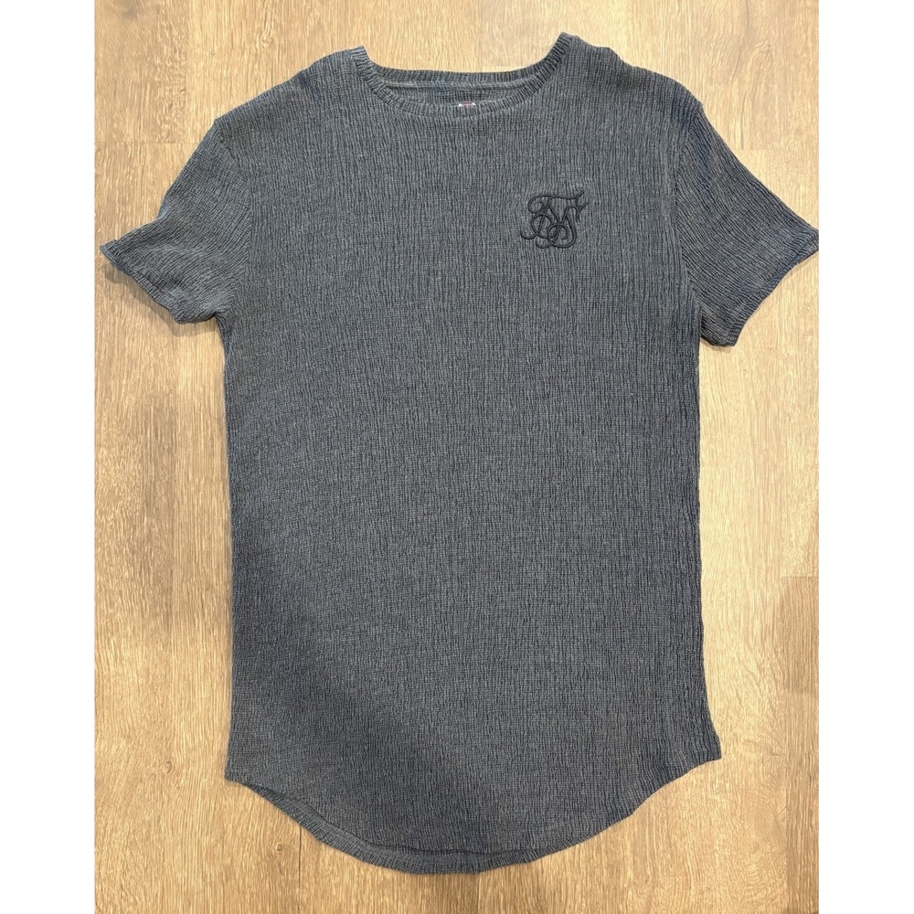 Men's SikSilk Dark Gray Lightweight Cool Shirt Size Small